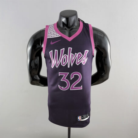 Camisa Regata NBA Minnesota Timberwolves – Roxa - #32 Towns