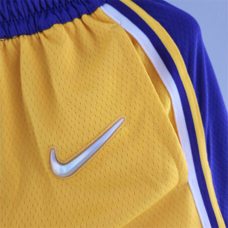 Short NBA Los Angeles Lakers - Amarelo - 75 anos - Imagem 4