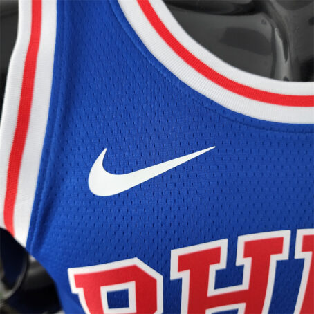 Camisa Regata NBA Philadelphia 76ers – Azul – #3 Iverson – Retro - Imagem 4