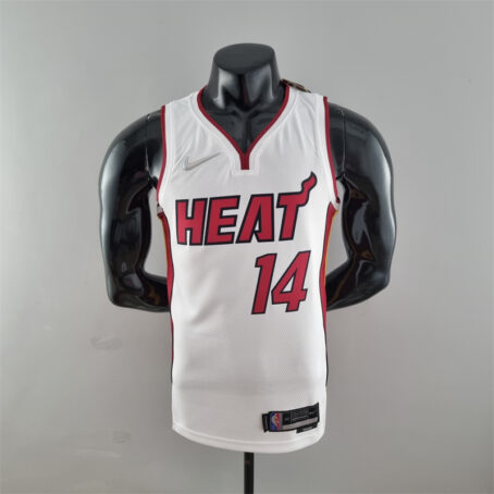 Camisa Regata NBA Miami Heat – Branca – #14 Herro – 75 Anos