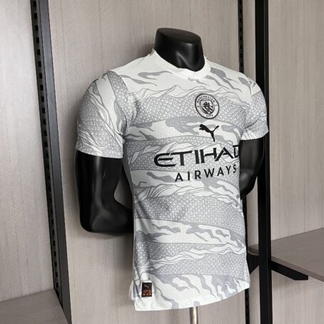 Camisa Manchester City Edição Especial - Modelo Jogador - Branca - 24/25 - Imagem 7