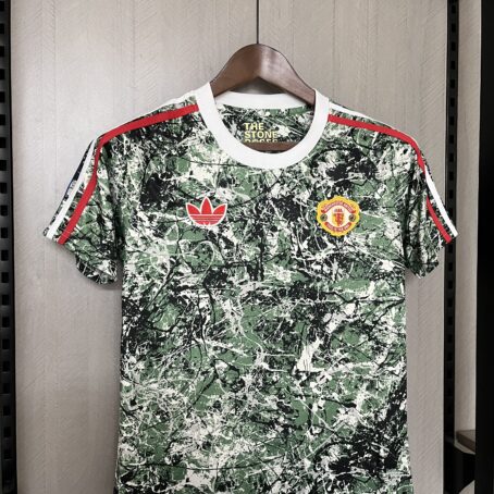Camisa Manchester United - Infantil - Verde Pre Jogo - 24/25 - Imagem 5