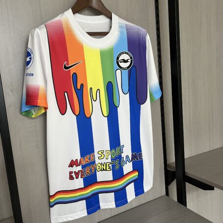 Camisa Brighton - Branca Pre Jogo - 24/25 - Imagem 6
