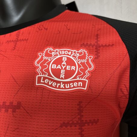 Camisa Bayer Leverkusen - Modelo Jogador - Vermelha - 24/25 - Imagem 4
