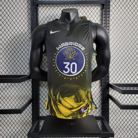 Camisa Regata NBA Golden State Warriors - Preta - #30 Curry - 23/24