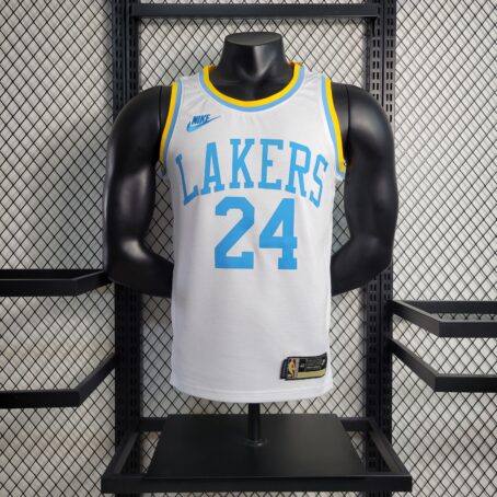 Camisa Regata NBA Los Angeles Lakers – Branca/Azul – #24 Bryant – 23/24