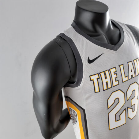 Camisa Regata NBA Cleveland Cavaliers – Cinza – #23 James - 2018 - Imagem 5