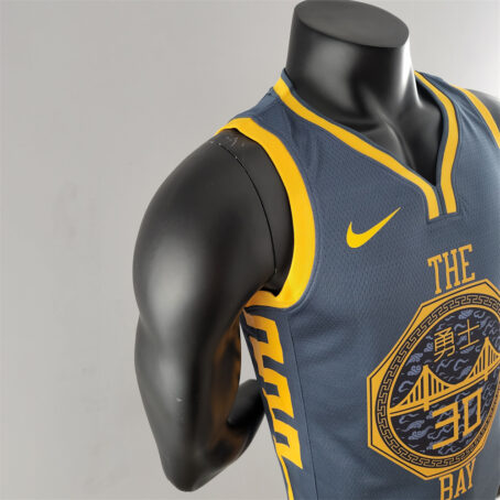Camisa Regata NBA Golden State Warriors – Cinza – #30 Curry - 2018 - Imagem 6