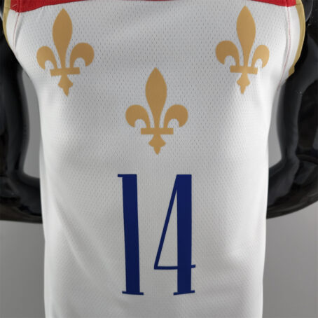 Camisa Regata NBA New Orleans Pelicans – Branca – #14 Ingram - 2020 - Imagem 2