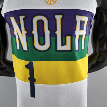 Camisa Regata NBA New Orleans Pelicans – Branca – #1 Willamsin - 2018 - Imagem 2