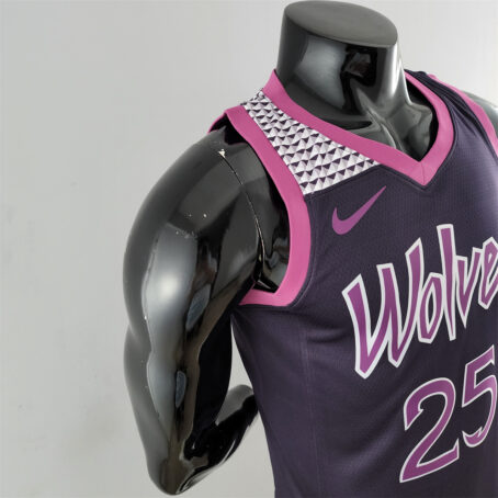 Camisa Regata NBA Minnesota Timberwolves – Roxa - #25 Rose - Imagem 5