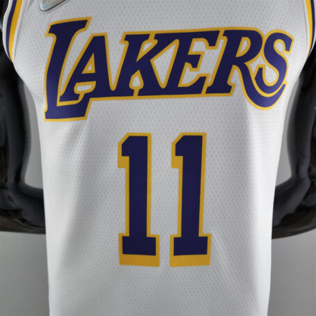 Camisa Regata NBA Los Angeles Lakers – Branca – #11 Irving – 75 Anos - Imagem 2