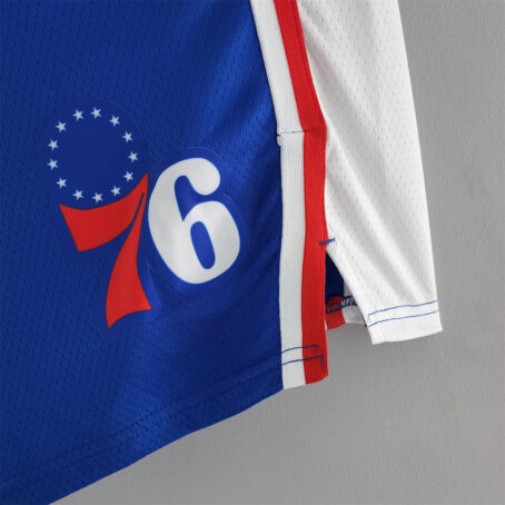Short NBA Philadelphia 76ers - Azul/Branco - 75 anos - Imagem 5