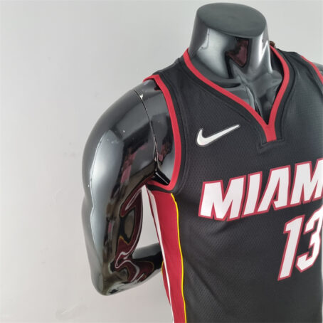 Camisa Regata NBA Miami Heat – Preta – #13 Adebayo – 75 Anos - Imagem 5