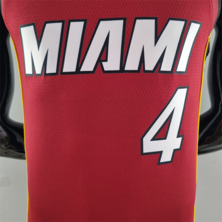 Camisa Regata NBA Miami Heat – Vermelha – #4 Oladipo – 75 Anos - Imagem 2