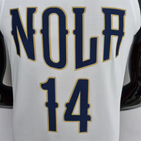 Camisa Regata NBA New Orleans Pelicans – Branca – #14 Ingram - 2022 - Imagem 2