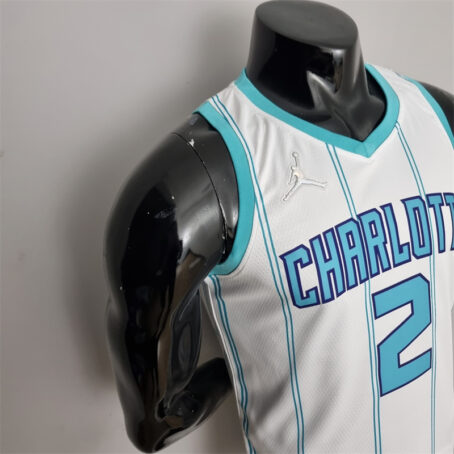 Camisa Regata NBA Charlotte Hornets City – Branca – #2 Ball - 75 Anos - Imagem 5