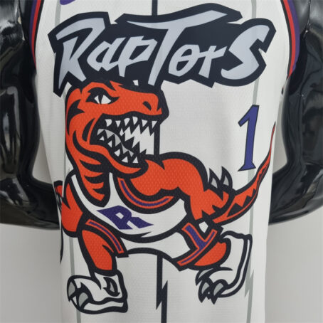 Camisa Regata NBA Toronto Raptors – Branca – #1 McGrady - Imagem 2