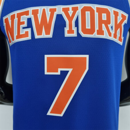 Camisa Regata NBA New York Knicks – Azul – #7 Anthony – 75 Anos - Imagem 2