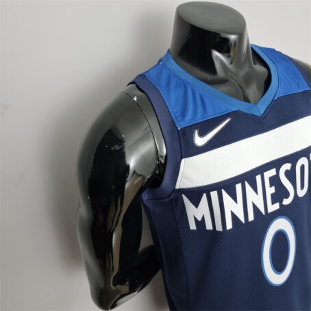 Camisa Regata NBA Minnesota Timberwolves – Azul – #0 Russel – 75 Anos - Imagem 5