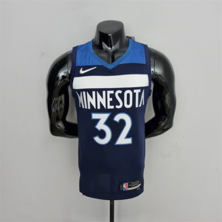 Camisa Regata NBA Minnesota Timberwolves – Azul – #32 Towns – 75 Anos