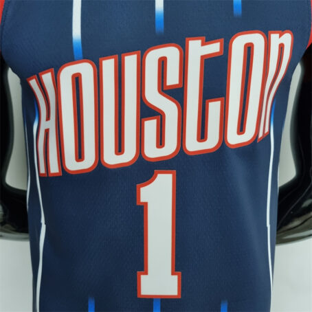Camisa Regata NBA Houston Rockets – Azul – #1 McGrady – 2022 - Imagem 2