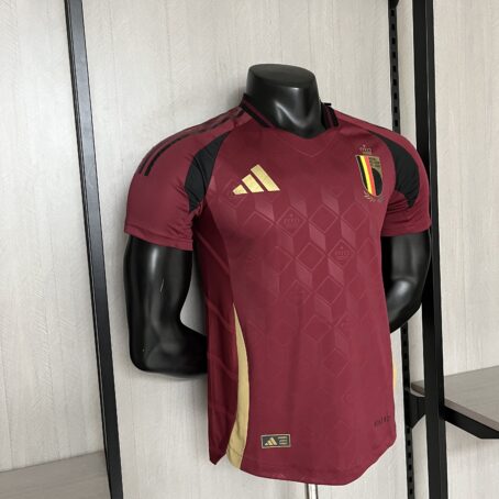 Camisa Bélgica – Modelo Jogador – Grená – 24/25 - Imagem 7