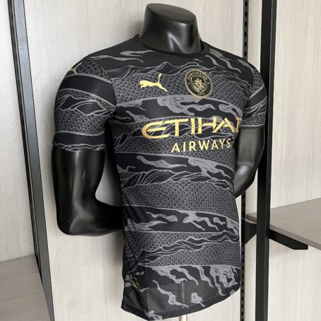 Camisa Manchester City Edição Especial - Modelo Jogador - Preta - 24/25 - Imagem 5