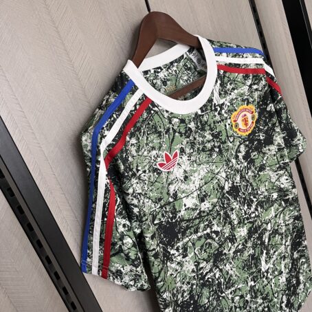 Camisa Manchester United - Verde Pre Jogo - 24/25 - Imagem 5