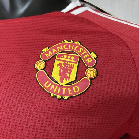 Camisa Manchester United Longa - Modelo Jogador - Vermelha - 24/25 - Imagem 4