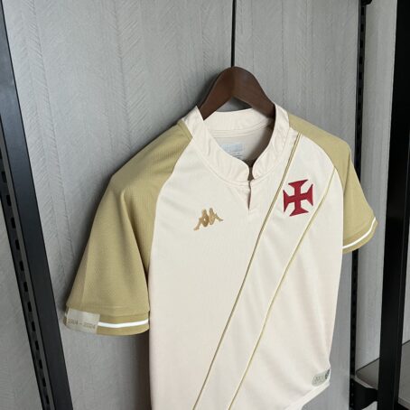 Camisa Vasco III - Feminina - Branca/Dourada - 24/25 - Imagem 5