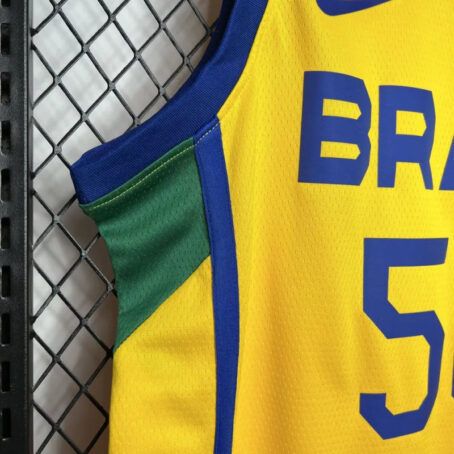 Camisa Regata NBA Brasil - Amarela - #50 Caboclo - 24/25 - Imagem 3