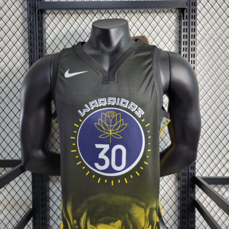 Camisa Regata NBA Golden State Warriors - Preta - #30 Curry - 23/24 - Imagem 2