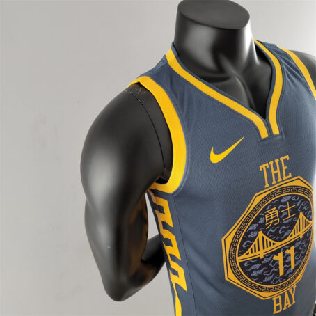 Camisa Regata NBA Golden State Warriors – Cinza – #11 Hompson - 2018 - Imagem 6