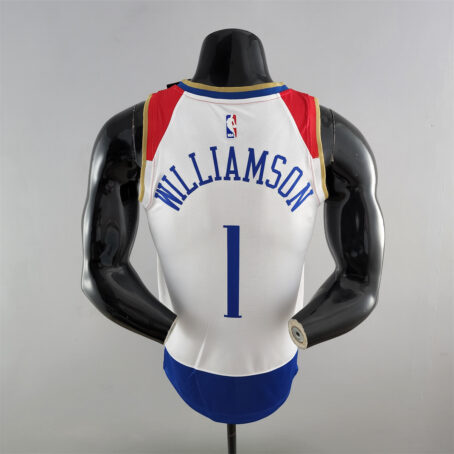 Camisa Regata NBA New Orleans Pelicans – Branca – #1 Williamson - 2020 - Imagem 8