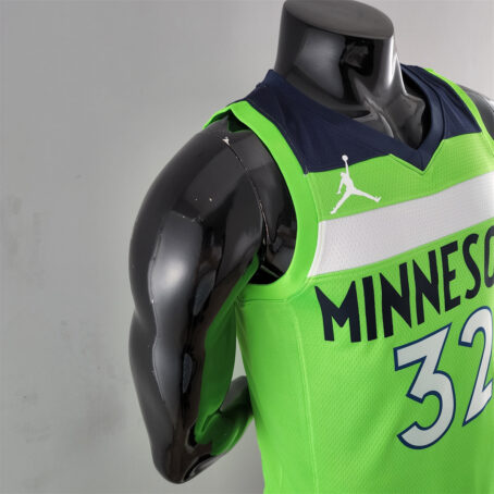 Camisa Regata NBA Minnesota Timberwolves – Verde – #32 Towns - Imagem 5