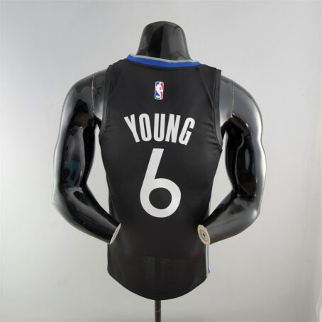 Camisa Regata NBA Golden State Warriors – Preta – #6 Young – 2020 - Imagem 9