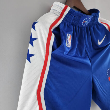 Short NBA Philadelphia 76ers - Azul/Branco - 75 anos - Imagem 6