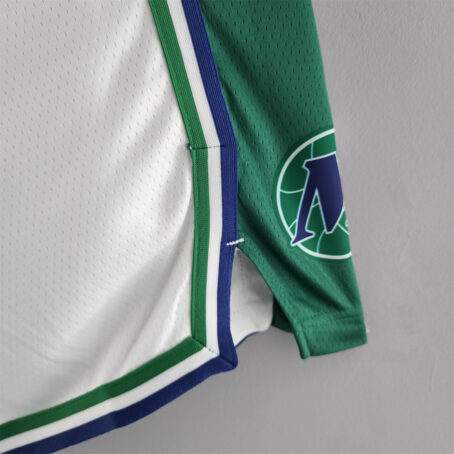 Short NBA Dallas Mavericks - Branco/Verde - Imagem 6