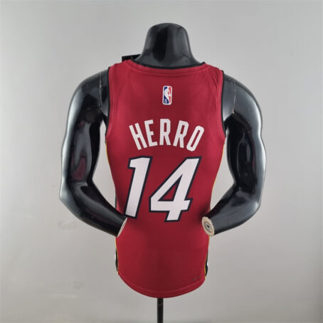 Camisa Regata NBA Miami Heat – Vermelha – #14 Herro – 75 Anos - Imagem 8