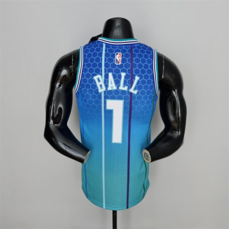 Camisa Regata NBA Charlotte Hornets City – Azul – #1 Ball - 2022 - Imagem 7