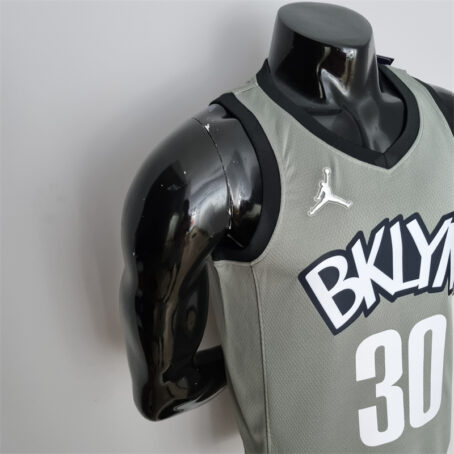 Camisa Regata NBA Brooklyn Nets City – Cinza – #30 Curry - 75 Anos - Imagem 5