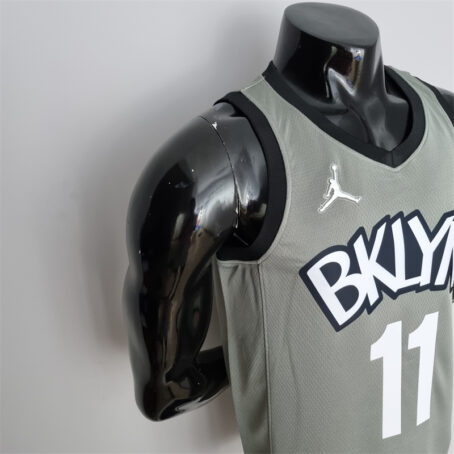 Camisa Regata NBA Brooklyn Nets City – Cinza – #11 Irving - 75 Anos - Imagem 5
