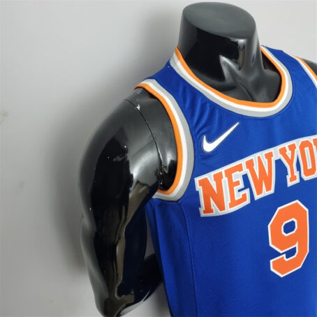 Camisa Regata NBA New York Knicks – Azul – #9 Barrett – 75 Anos - Imagem 5