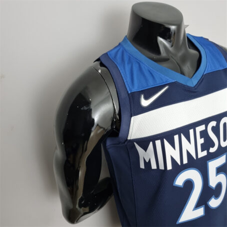 Camisa Regata NBA Minnesota Timberwolves – Azul – #25 Rose – 75 Anos - Imagem 5