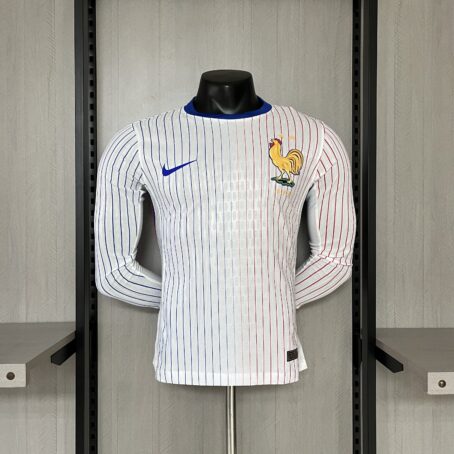 Camisa França Longa - Modelo Jogador - Branca - 24/25