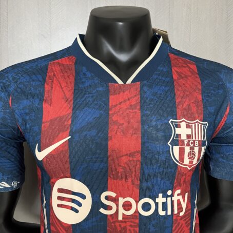 Camisa Barcelona Edição Especial - Modelo Jogador - Azul/Grená - 24/25 - Imagem 2