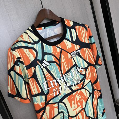Camisa Arsenal - Colorida Pré Jogo - 24/25 - Imagem 5