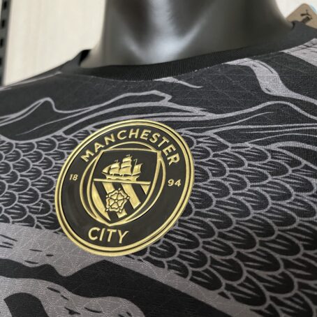 Camisa Manchester City Edição Especial - Modelo Jogador - Preta - 24/25 - Imagem 4