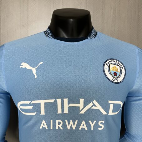 Camisa Manchester City Longa - Modelo Jogador - Azul - 24/25 - Imagem 2